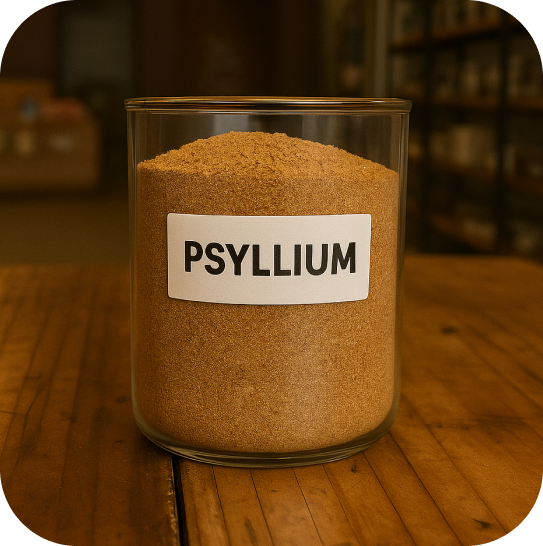 Pote com Psyllium